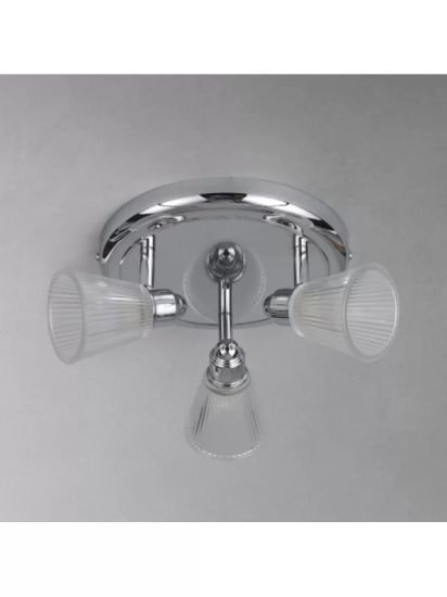 3 Spotlight Bathroom Ceiling Plate